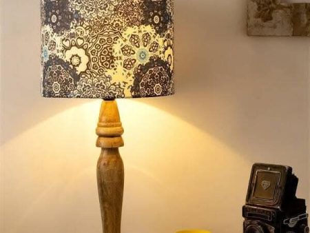 Wooden Batik Print Lamp Online