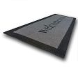 Welcome design rubber door mat( Black and gray) For Discount