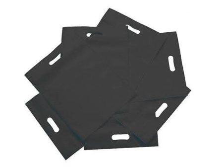 Agrashri Enterprises D Cut Cloth Carry Bags Set (Pack of 50, Black) on Sale