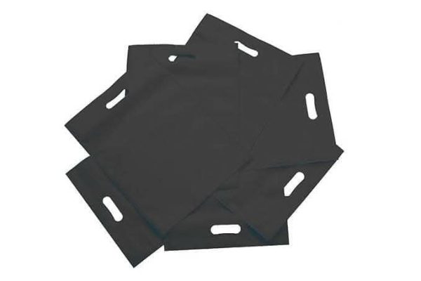 Agrashri Enterprises D Cut Cloth Carry Bags Set (Pack of 50, Black) on Sale