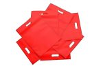 Agrashri Enterprises D Cut Cloth Carry Bags Set (Pack of 50, Red) Online now