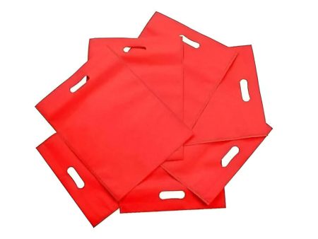 Agrashri Enterprises D Cut Cloth Carry Bags Set (Pack of 50, Red) Online now