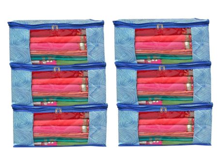 BB BACKBENCHERS Multipurpose Storage Bag ( pack of 6 , blue leheriya) Discount