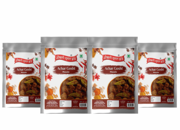 Achar gosht masala 320g (pack of 4x 80g) | OKHLI MUSAL BRAND For Sale