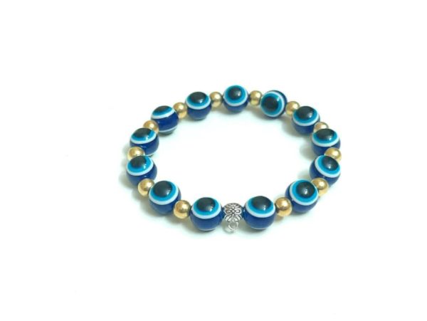 Pinapes Dark Blue Stylish Evil Eye Bracelet (pack of 2) For Cheap