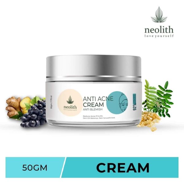 Anti acne cream : pimple & blemish treatment (50gm) | NEOLITH Sale