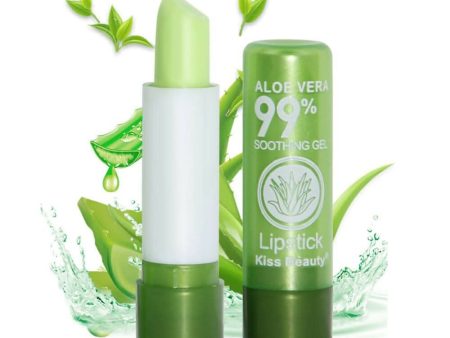 99% Aloe Vera Essence Color Changing Lip Balm cum lipstick For Sale