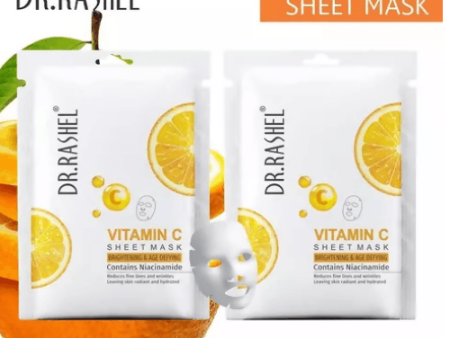 VITAMIN C WITH SERUM FACE MASK SHEET Online Sale