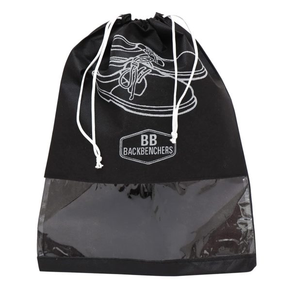 BB BACKBENCHERS Shoe Bag, Size: 12 x 17inch (pack of 6, black) Online Hot Sale