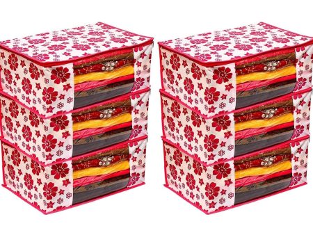 BB BACKBENCHERS Multipurpose Storage Bag ( pack of 6 , flower ) For Cheap