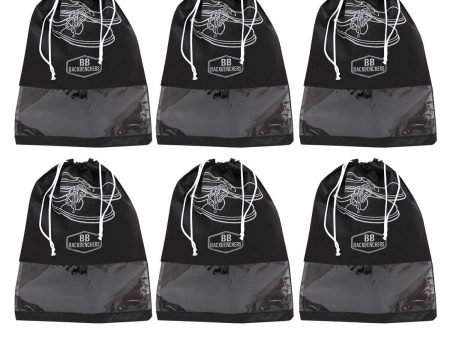 BB BACKBENCHERS Shoe Bag, Size: 12 x 17inch (pack of 6, black) Online Hot Sale