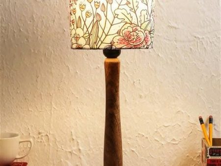 Abstract Floral Wooden Lamp For Discount