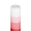 PROSPERRO LUMO by Parkash Candle Set of 3 Fragrance Pillar Candles Shade Finish (RED - Rose) Sale